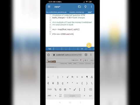 Codechef Solution Atm In Python Language Solutions Code