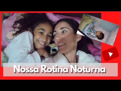 Nada como a nossa rotina noturna com dois filhos.