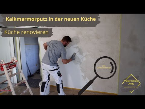 Küche renovieren mit Kalkmarmorputz