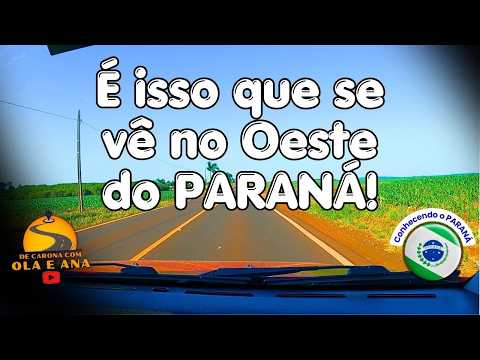 NOVA SANTA ROSA até MARECHAL CÂNDIDO RONDON PARANÁ, isso é o que se vê na estrada. Vídeo 4k