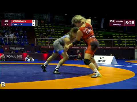 Repechage WW - 65 kg: D. SOTIRIADOU (GRE) v. W. CHOLUJ (POL)