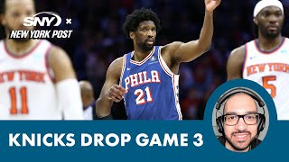 Knicks fall to 76ers in Game 3 as Joel Embiid explodes for 50 points