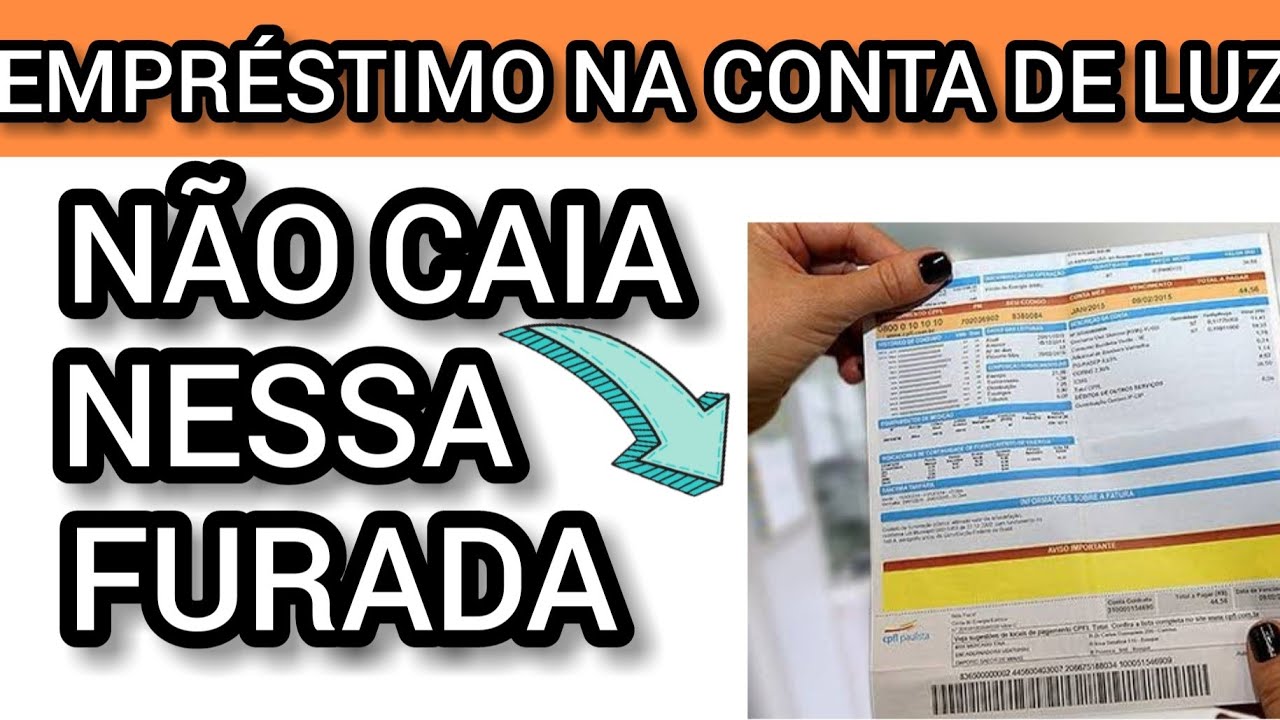 URGENTE NÃO FAÇA EMPRÉSTIMO NA CONTA DE LUZ