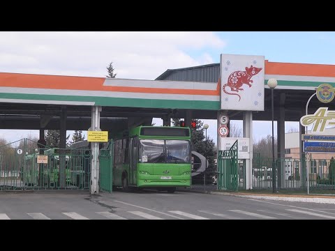 Дэзынфекцыя аўтобусаў видео