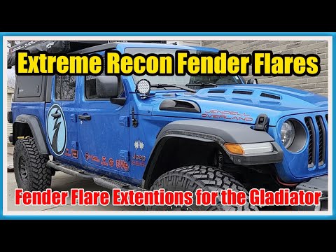 Extreme Recon Fender Extensions for the Gladiator