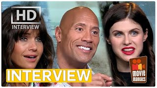 San Andreas | Dwayne Johnson, Alexandra Daddario &amp; Carla Gugino Interview (2015)