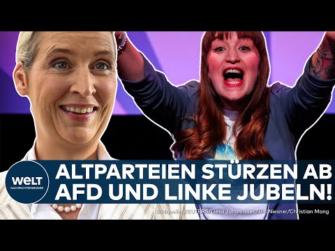 DEUTSCHLANDS PARTEIENLANDSCHAFT: AfD und Linke im Aufwind – SPD, Union und Grüne verlieren rasant!