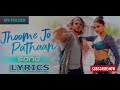 Jhoome Jo Pathan Full HD Video Song Pathan