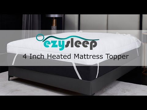 Heated Mattress Topper - Soft 10cm Microfiber Dual Control - Second Medium