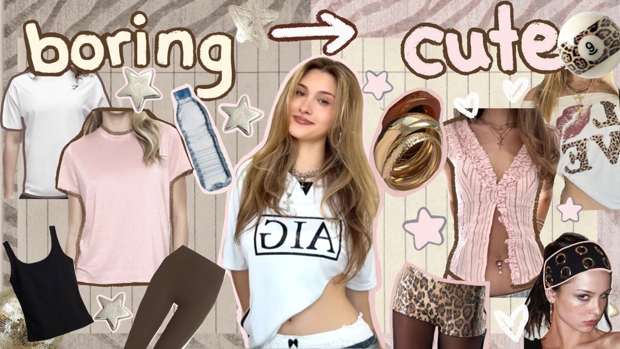 how to make ur BORING clothes CUTE ☆diy Pinterest closet☆
