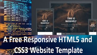 Free Responsive HTML5 CSS3 Website Template | How to Customize HTML5 Up Massivel