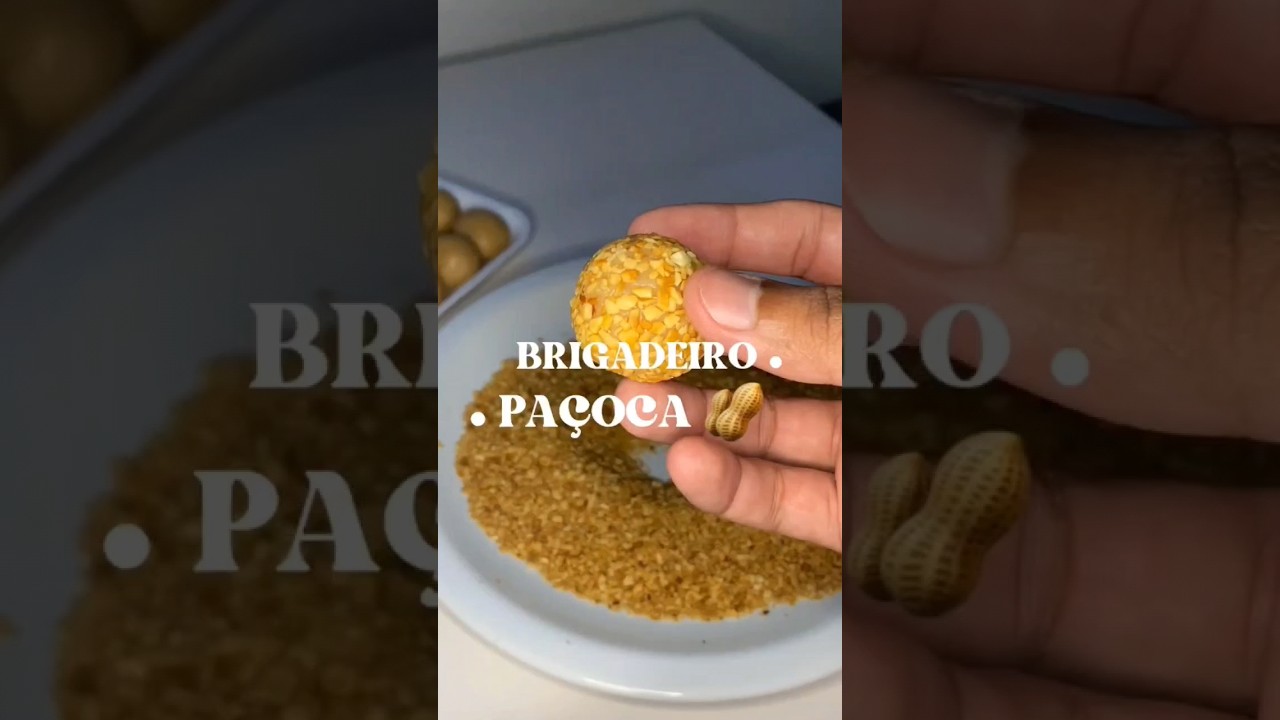 Como Fazer esse Delicioso Brigadeiro de Paçoca: Receita Simples e Incrível! #brigadeiro #doce