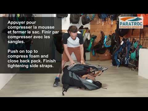 Tuto Paratroc - Ranger son parapente et sa sellette dans son sac