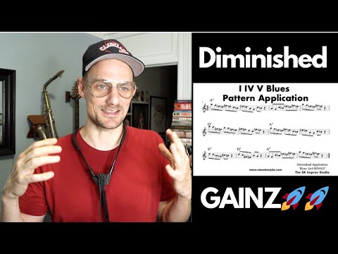 THE BEST Way to Learn Diminished Ideas (The Blues Rules 🚀)