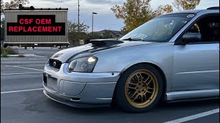 CSF OEM replacement radiator install / review