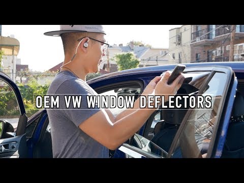 Window Deflectors for the MK7 Golf GTI R | WeatherTech vs VW OEM - are they worth it?