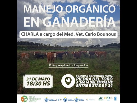 , title : 'Charla: Manejo Orgánico en Ganadería'