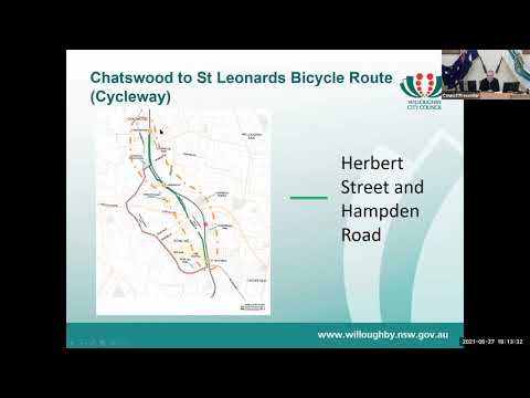 Overview of proposed detailed design plan for Chatswood to St Leonards Bicycle Route 