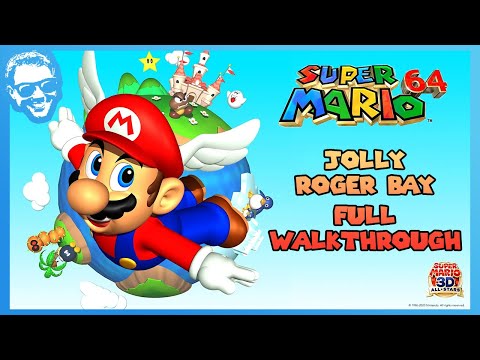 Jolly Roger Bay - Full Walkthrough - Course 3 - Super Mario 64 - Super Mario 3D All-Stars