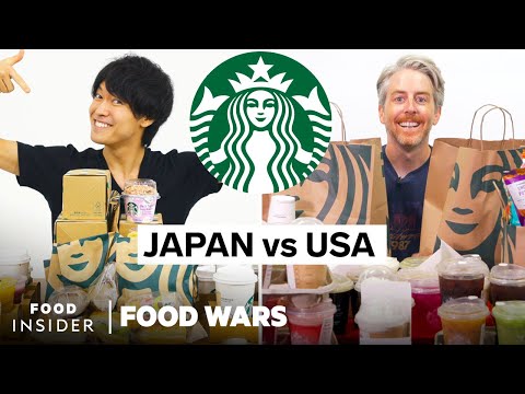 美國VS日本 星巴克|食品戰爭 (US vs Japan Starbucks | Food Wars)