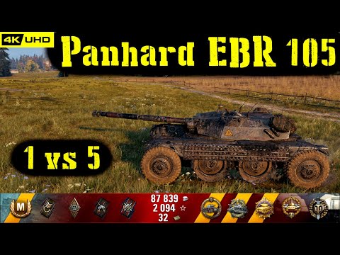 World of Tanks Panhard EBR 105 Replay - 10 Kills 5.2K DMG(Patch 1.6.1)
