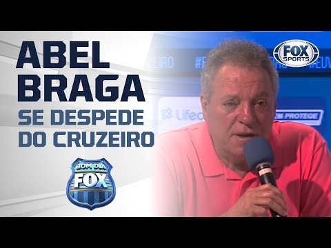 ABEL BRAGA SE DESPEDE DO CRUZEIRO: 'CHEGA A EMOCIONAR'