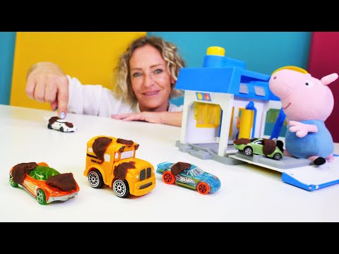 Spielspaß mit Nicole - Autowaschanlage für Schorsch - Tolle Spielzeugautos