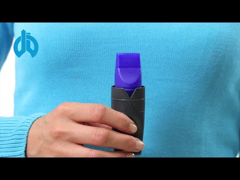 Anwendung des Atemtherapiegerätes RC FIT CLASSIC