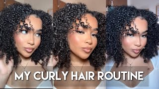 MY CURLY HAIR ROUTINE 2024