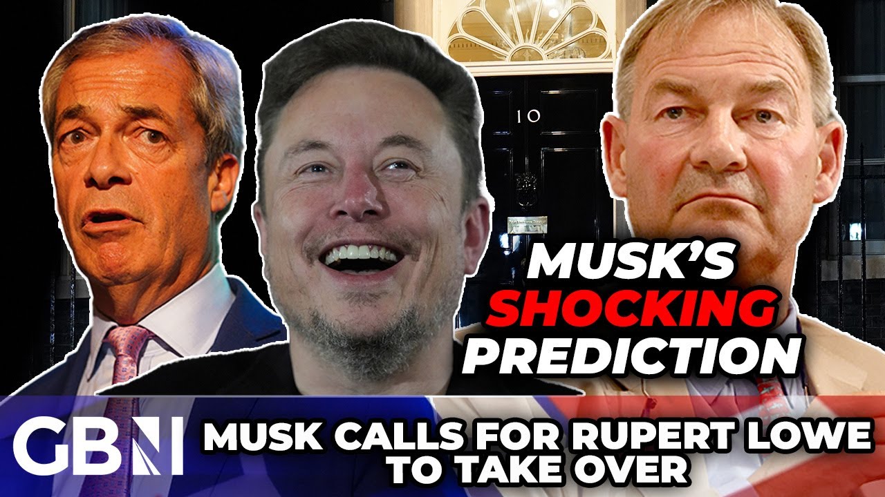 WATCH: Musk makes SHOCKING bet on UK's future PM and demands 'WEAK' Farage be OUSTED by Rupert Lowe