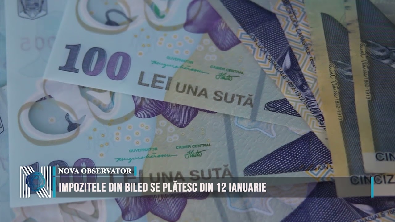 Impozitele din Biled se plătesc din 12 ianuarie