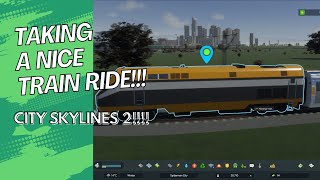 Taking a fun train Ride around the City!!!!!