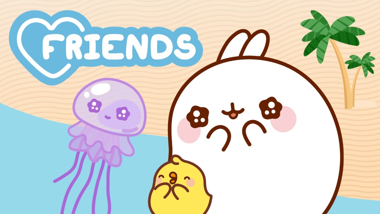 Molang Saves the Cutest Jellyfish Ever!☀️Summer Adventure