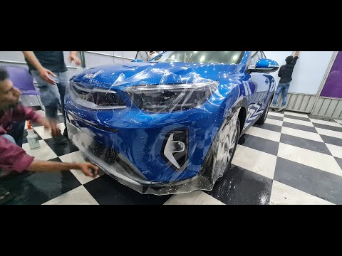 Kia Stonic PPF at Nanolex AutoSpa Lahore - Paint Protection Film installation in Pakistan