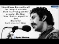 Jim Croce - The Hard Way Every Time | Lyrics Meaning