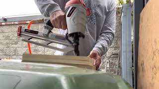 Quick Rapid-bump nailing test using Paslode 21 Degree Pneumatic Framing Nailer