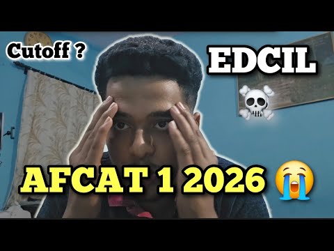 My AFCAT 1 2026  ? 🤷 | Edcil Afcat Level ☠️ | Afcat Aspirants must Watch #afcat#edcil#airforceexam