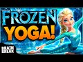 Elsa S Frozen Yoga Yoga Brain Breaks Yoga For Kids Cosmic Kids Yoga Frozen Kids Yoga