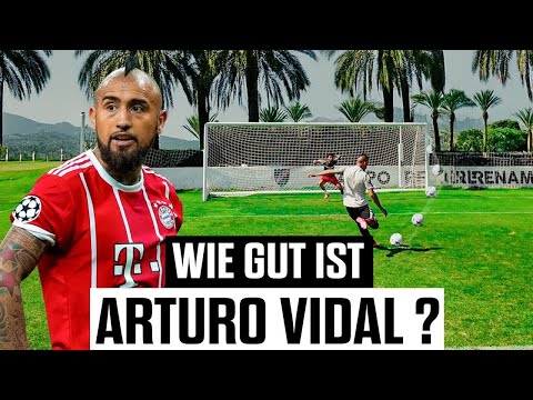 Fussball Challenge vs. Arturo Vidal |  Wie gut ist der ehemalige Bayern & Barca Star ?🏆