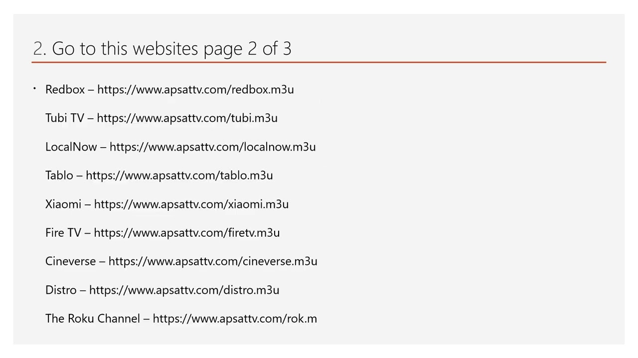 Legal Free TV Channels m3u For a full list look in the Description below #m3u #iptv #free