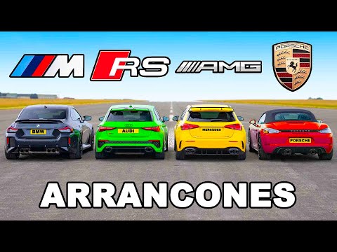Nuevo BMW M2 vs RS3 vs AMG A45 S vs Boxster GTS: ARRANCONES