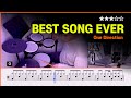 Lv 12 Best Song Ever One Direction Pop Drum Cover With Sheet Music