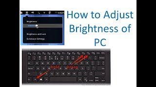How to adjust brightness of laptop/computer/desktop display without keyboard!!Easy Solution Academy