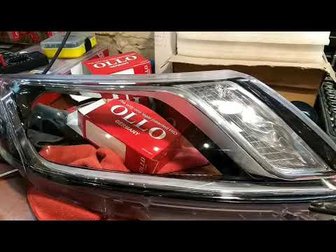 Kia Rio headlight tuning, installation of bi-lens, xenon, DRL, headlight polishing, cleaning, LED...