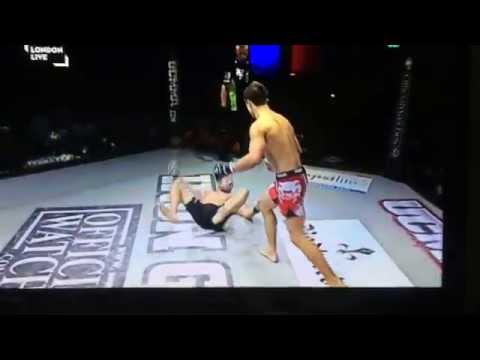 Alfie Davis Knocks out Kostadin Enev with Knee strike