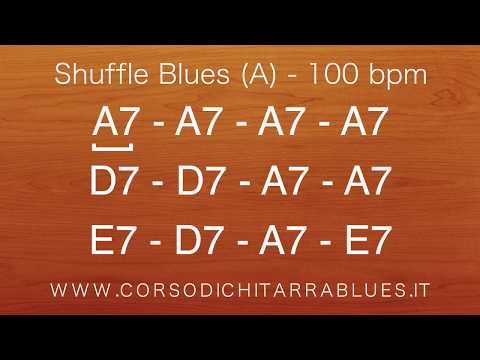 BLUES SHUFFLE BACKING TRACK A - BASE BLUES SHUFFLE LA MAGGIORE PER IMPROVVISARE