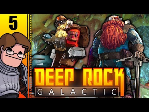 Let's Play Deep Rock Galactic Co-op Part 5 - Hard Mode Is... Hard