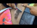 Armpit Shaving By Straight Razor