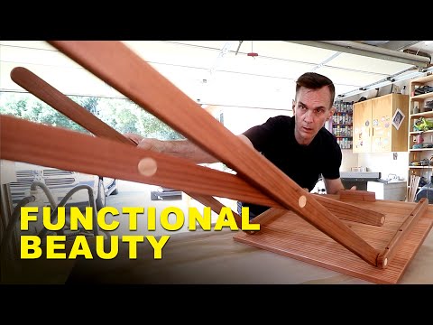 This folding tray table is easy to make. (Just don't make the dumb mistake I did!)