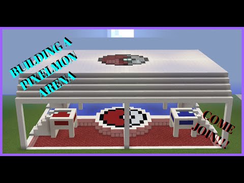Pixelmon - Building a battle ARENA!!!
